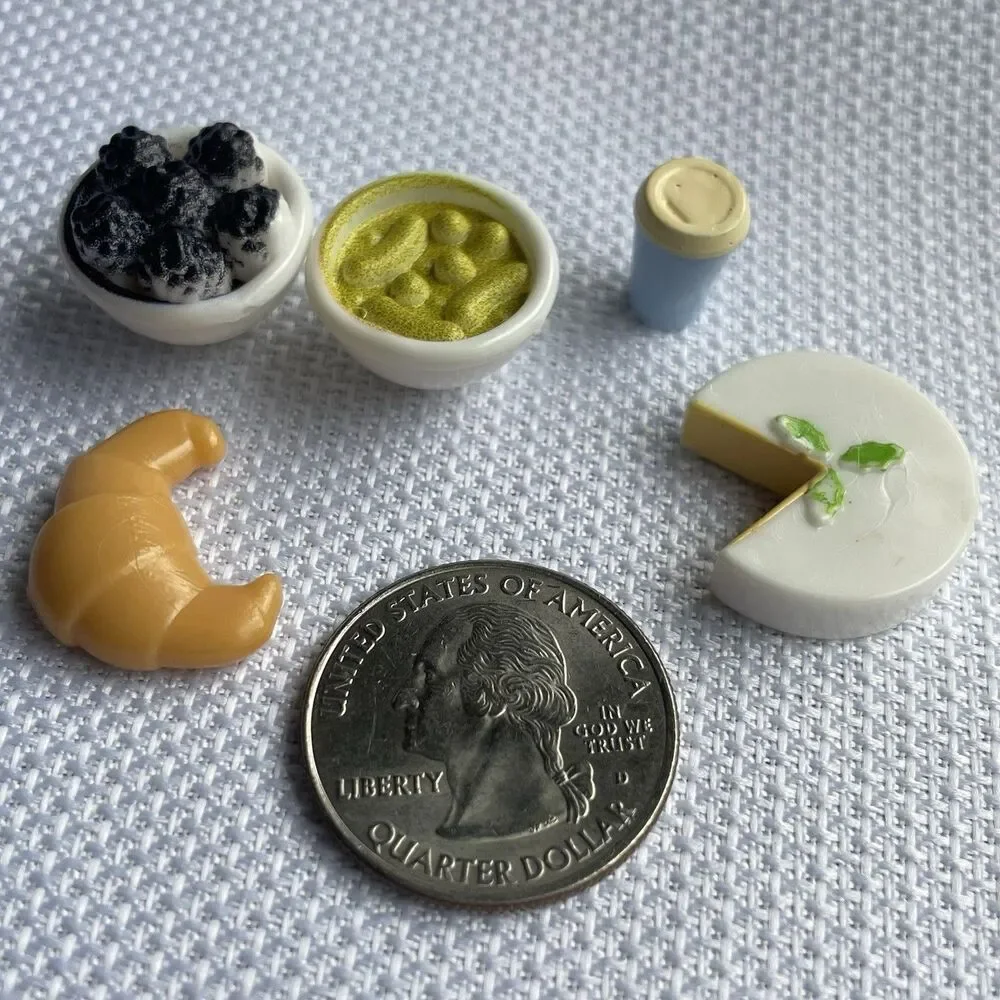 Miniature Plastic‎ Food Items Dollhouse Accessories Play Set 20+ Items